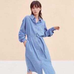 Uniqlo Long Sleeve Denim Shirt Dress NWT